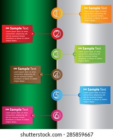 silver white green modern time line template for website computer graphic and technology. text box. colorful