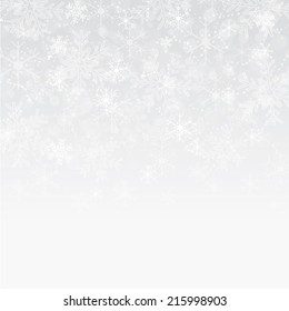 Silver And White Snowflake Background