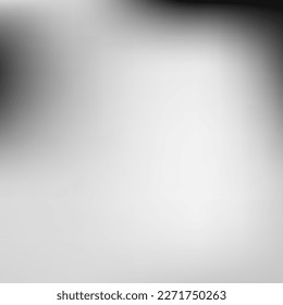 Vector blanco plateado fondo borroso suave. Fondo de degradado mínimo negro metálico oscuro. Superficie digital suave monocromática vacía. Malla de gradiente líquido de color de agua de aluminio gris.