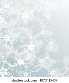 Silver winter abstract Christmas Background.Vector illustration.