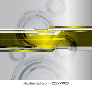 Silver yellow Light Abstract Technology background for computer graphic website internet and technology. 