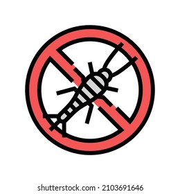 silverfish treatment color icon vector. silverfish treatment sign. isolated symbol illustration