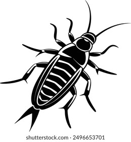 Silverfish vector refers to the use of silverfish insects as graphic elements or design components in illustrations, branding, or visual media. Silverfish are small, wingless insects known for their 