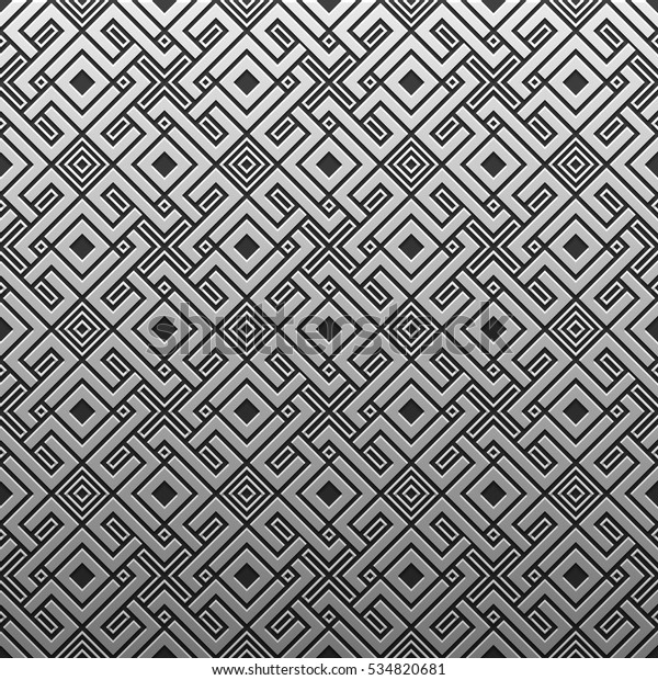 Silverplatinum Metallic Background Geometric Pattern Elegant Stock Vector Royalty Free