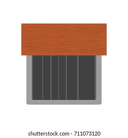 silverware box vector illustration