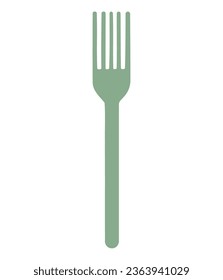 silverware fork design over white