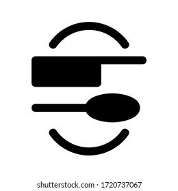 silverware icon or logo isolated sign symbol vector illustration - high quality black style vector icons

