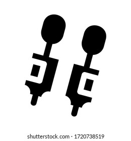 silverware icon or logo isolated sign symbol vector illustration - high quality black style vector icons
