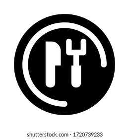 silverware icon or logo isolated sign symbol vector illustration - high quality black style vector icons
