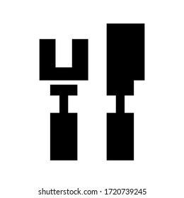 silverware icon or logo isolated sign symbol vector illustration - high quality black style vector icons
