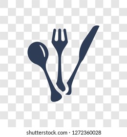 Silverware icon. Trendy Silverware logo concept on transparent background from Furniture and Household collection