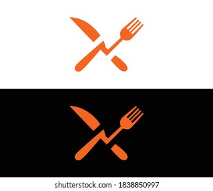 Silverware restaurant logo design eps DESIGN