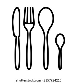 Icono de conjunto de software silencioso. Diseño de contorno negrita con ancho de trazo editable. Ilustración vectorial.