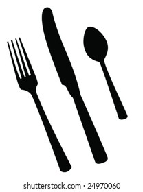 silverware vector illustration