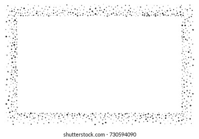 Silvery small confetti on a white background. Luxury festive New Year background. Silver shiny abstract texture. Element of design. Vector illustration, EPS 10.