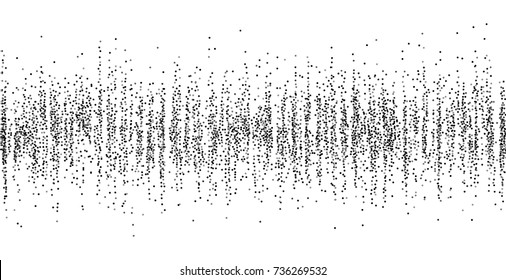 Silvery small confetti on a white background. Luxury festive New Year background. Silver shiny abstract texture. Element of design. Vector illustration, EPS 10.