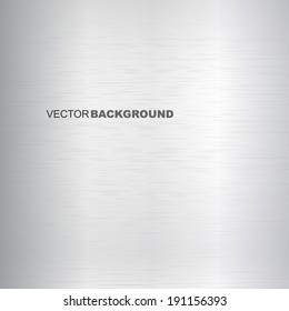 Silvery vector background, polished metal texture
