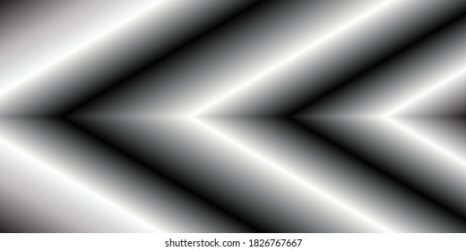 A silvery-gray gradient background with visually diagonal volumetric stripes.