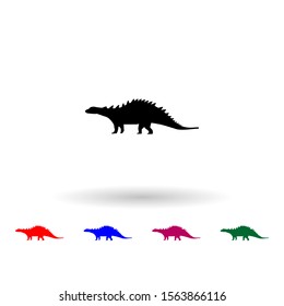 Silvisaur multi color icon. Simple glyph, flat vector of dinosaur icons for ui and ux, website or mobile application