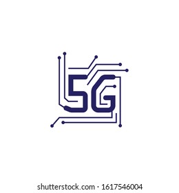 Sim card 5G icon. For icon, application, web, infographic element