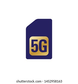 Sim card 5G icon. Can use for icon, application, web, infographic element