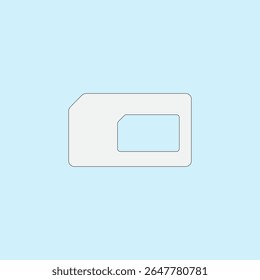 Sim card adapter vector illustration on blue background