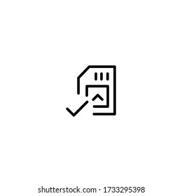 SIM-Kartenprüfzeilensymbol Genehmigte Rufnummer