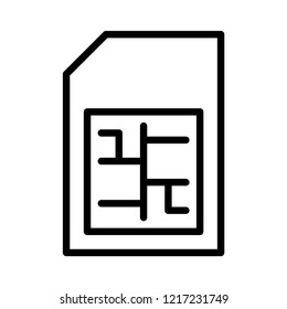 Sim  card  chip 