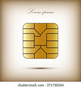 SIM card chip icon