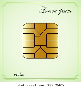 SIM card chip icon