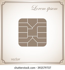 SIM card chip icon