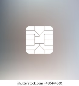 SIM card chip icon