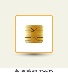 SIM card chip icon