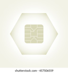 SIM card chip icon