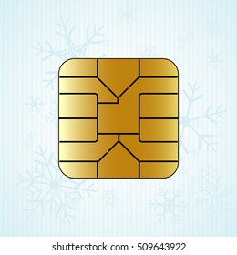 SIM card chip icon