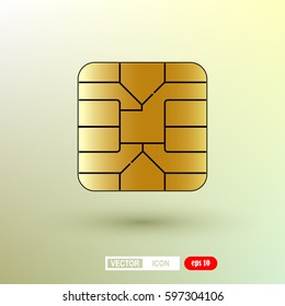 SIM card chip icon