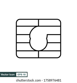 SIM Card Colored icon vector illustration . Sim card icon vector symbol chip.
