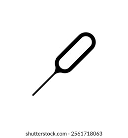 SIM card ejector pin vector icon