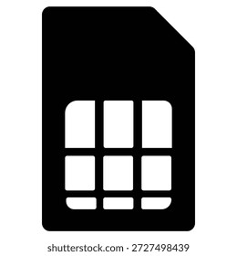 Tarjeta SIM y conjunto de iconos de Vector eSIM: esquemas y estilos sólidos para Ilustraciones de interfaz de usuario, Diseño web y Tecnología móvil