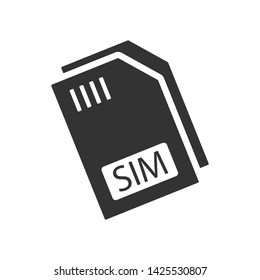 
SIM Card Icon. Chip Illustration As A Simple Vector Sign & Trendy Symbol for Design and Websites, Presentation or Mobile Application.