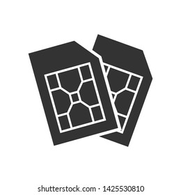 
SIM Card Icon. Chip Illustration As A Simple Vector Sign & Trendy Symbol for Design and Websites, Presentation or Mobile Application.