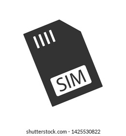 
SIM Card Icon. Chip Illustration As A Simple Vector Sign & Trendy Symbol for Design and Websites, Presentation or Mobile Application.