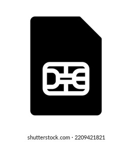 Sim color de icono de tarjeta editable