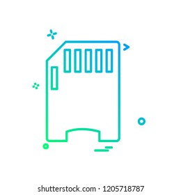 Sim card icon design vector