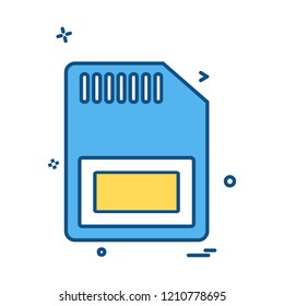 Sim card icon design vector