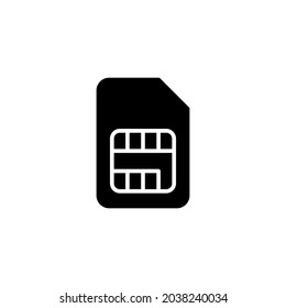 Sim card icon. dual sim card sign and symbol