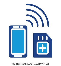 Elemento de icono de tarjeta SIM para diseño