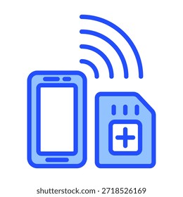 Elemento de icono de tarjeta SIM para diseño