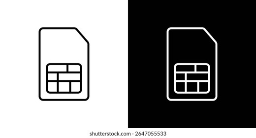 Sim card icon. Graphic Design vector icon. Ui Ux Icons
