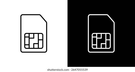 Sim card icon. Graphic Design vector icon. Ui Ux Icons